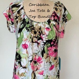 Caribbean Joe shirt & beach/market Tote